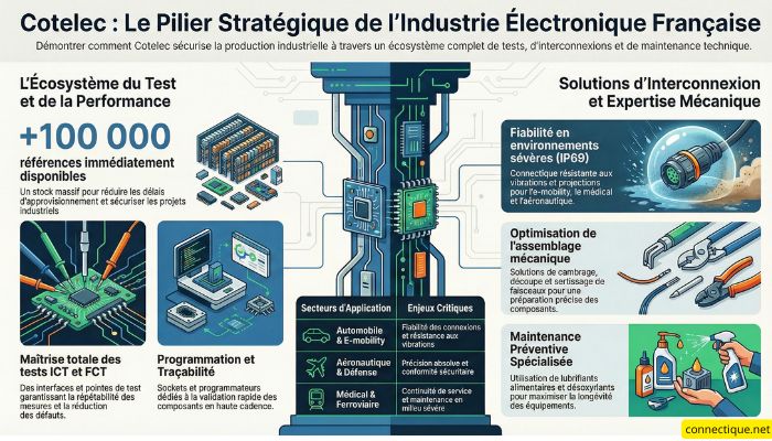 Connexion soudée de pointe de test industrielle